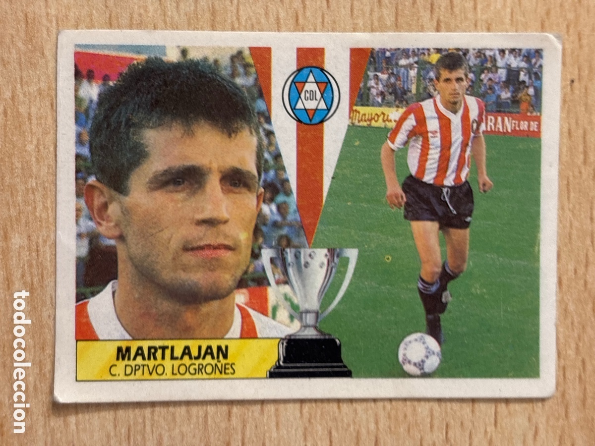 Football Stickers: Martlajan Fichaje 29 CD Logro&ntilde;&eacute;s Ediciones Este 87 88 sin pegar