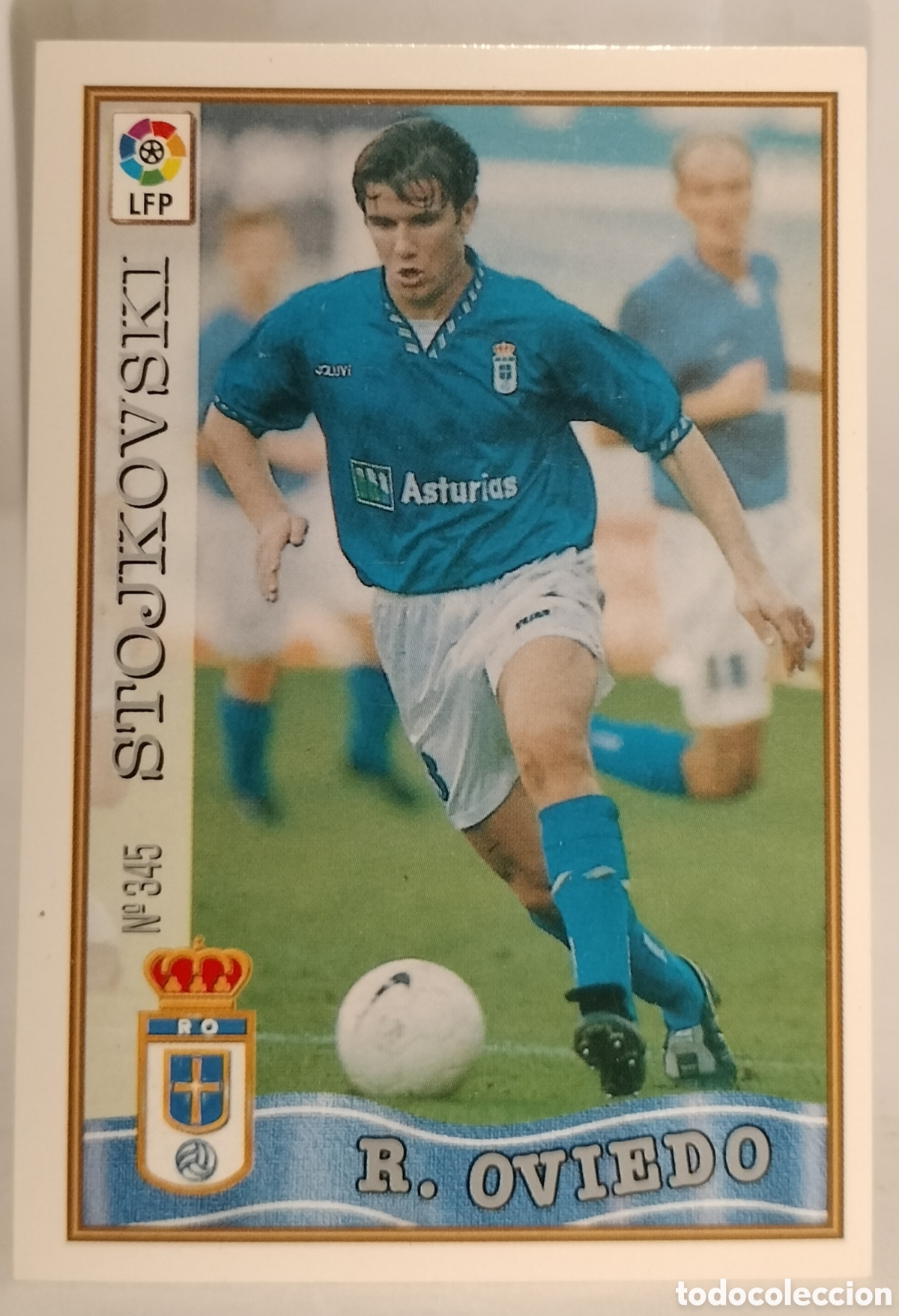 Cromos de Futebol: Stojkovski,Real Oviedo,96-97