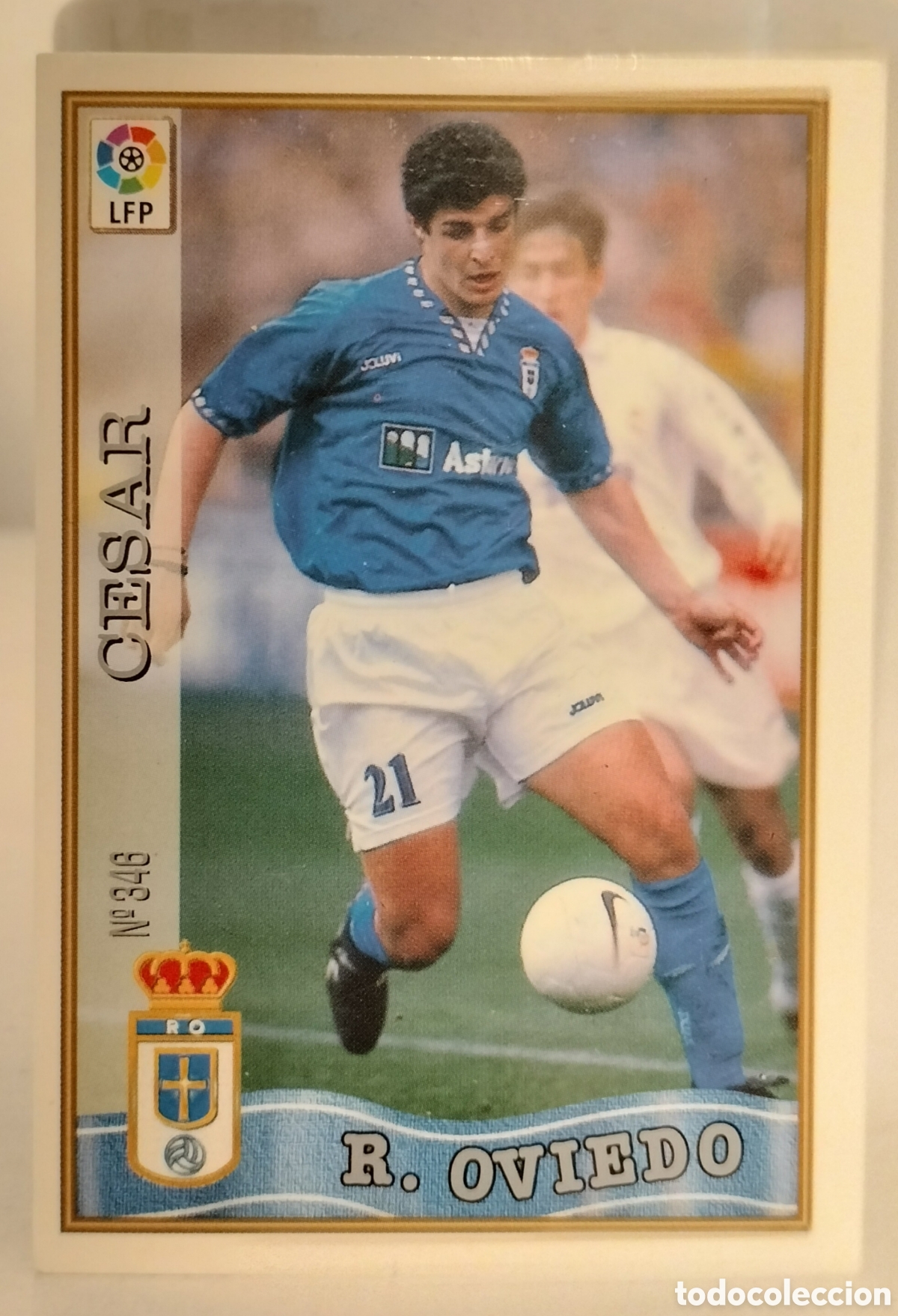 Cromos de F&uacute;tbol: Cesar,Real Oviedo 96-97