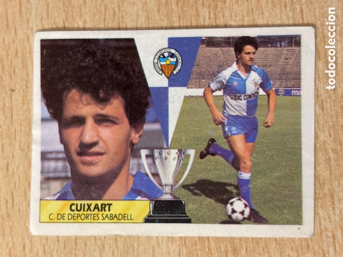 Cromos de f&uacute;tbol: Cuixart Fichaje 33 CD Sabadell Ediciones Este 87 88 sin pegar