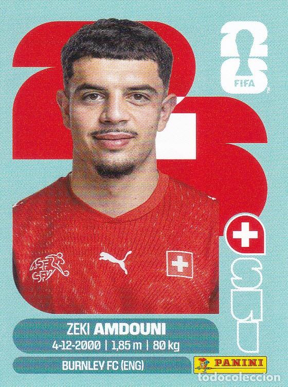 Cromos de F&uacute;tbol: FIFA WORLD CUP 2026 * ZEKI AMDOUNI N&ordm; 20 * DE SUIZA - NUEVO DE SOBRE (A-18)
