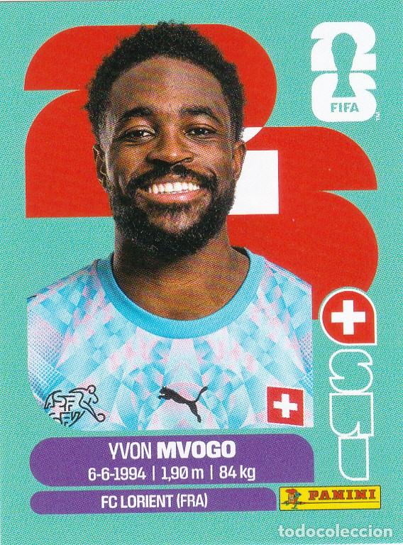 Fu&szlig;ball-Sticker: FIFA WORLD CUP 2026 * YVON MVOGO N&ordm; 3 * DE SUIZA - NUEVO DE SOBRE (A-18)