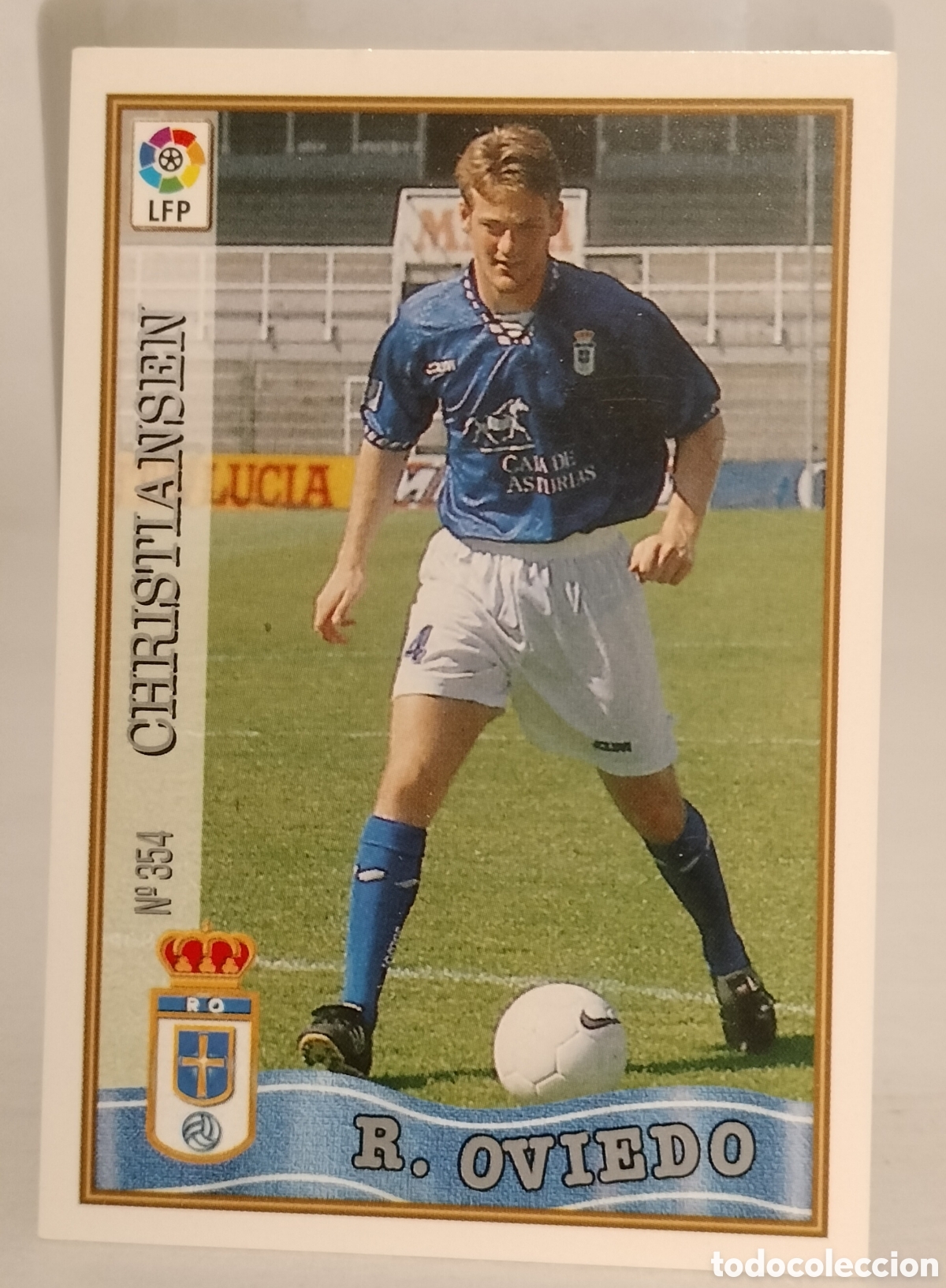 Fu&szlig;ball-Sticker: Christiansen,Real Oviedo 96-97