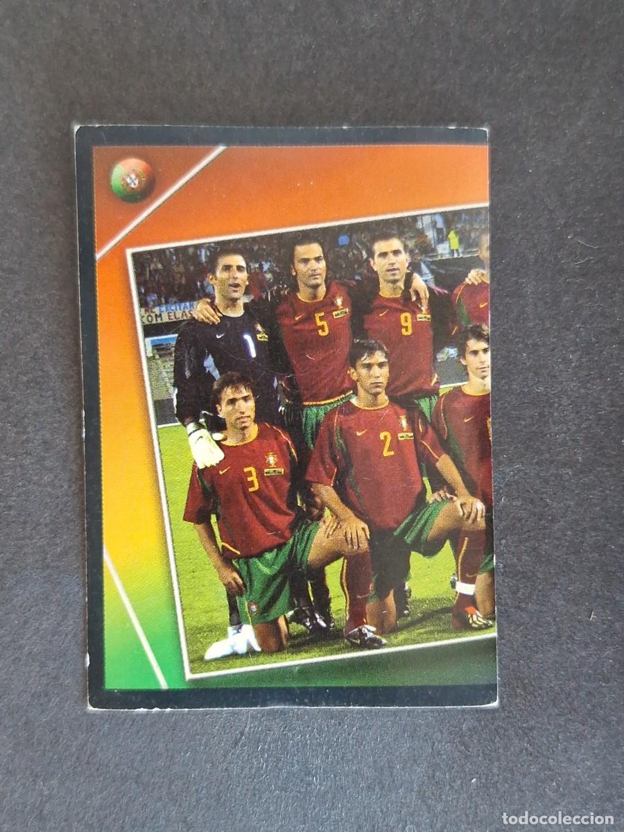 Figurine di Calcio: L2 EQUIPO SELECCION PORTUGAL 5 EUROCOPA PORTUGAL 2004 PANINI NUNCA PEGADO SIN PEGAR