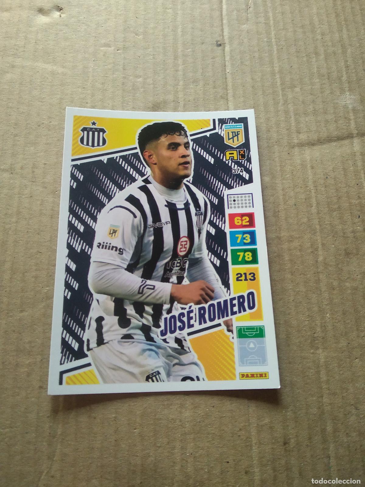 Figurine di Calcio: 374 JOSE ROMERO TALLERES CROMO FUTBOL PANINI ARGENTINO 2023 LIGA ARGENTINA ADRENALYN