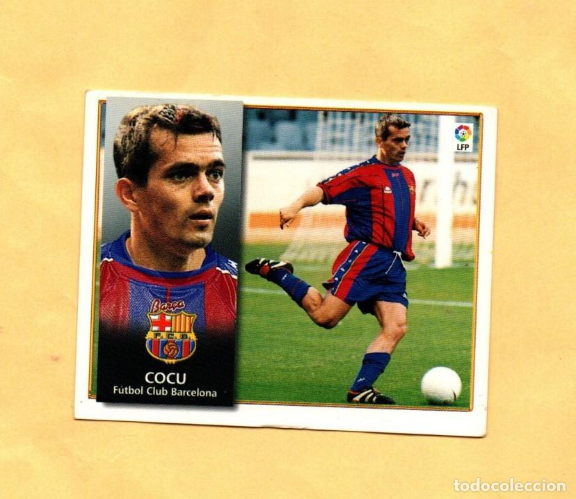 Football Stickers: CROMO EDICIONES ESTE 1998-1999 COCU VERSI&Oacute;N LIGA 98/99 F.C.BARCELONA SIN PEGAR
