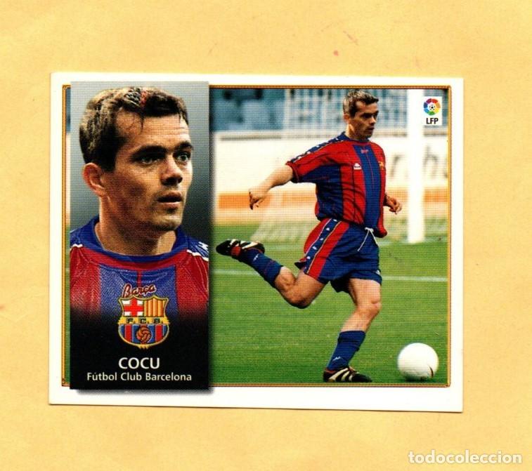 Cromos de F&uacute;tbol: CROMO EDICIONES ESTE 1998-1999 COCU VERSI&Oacute;N LIGA 98/99 F.C.BARCELONA SIN PEGAR