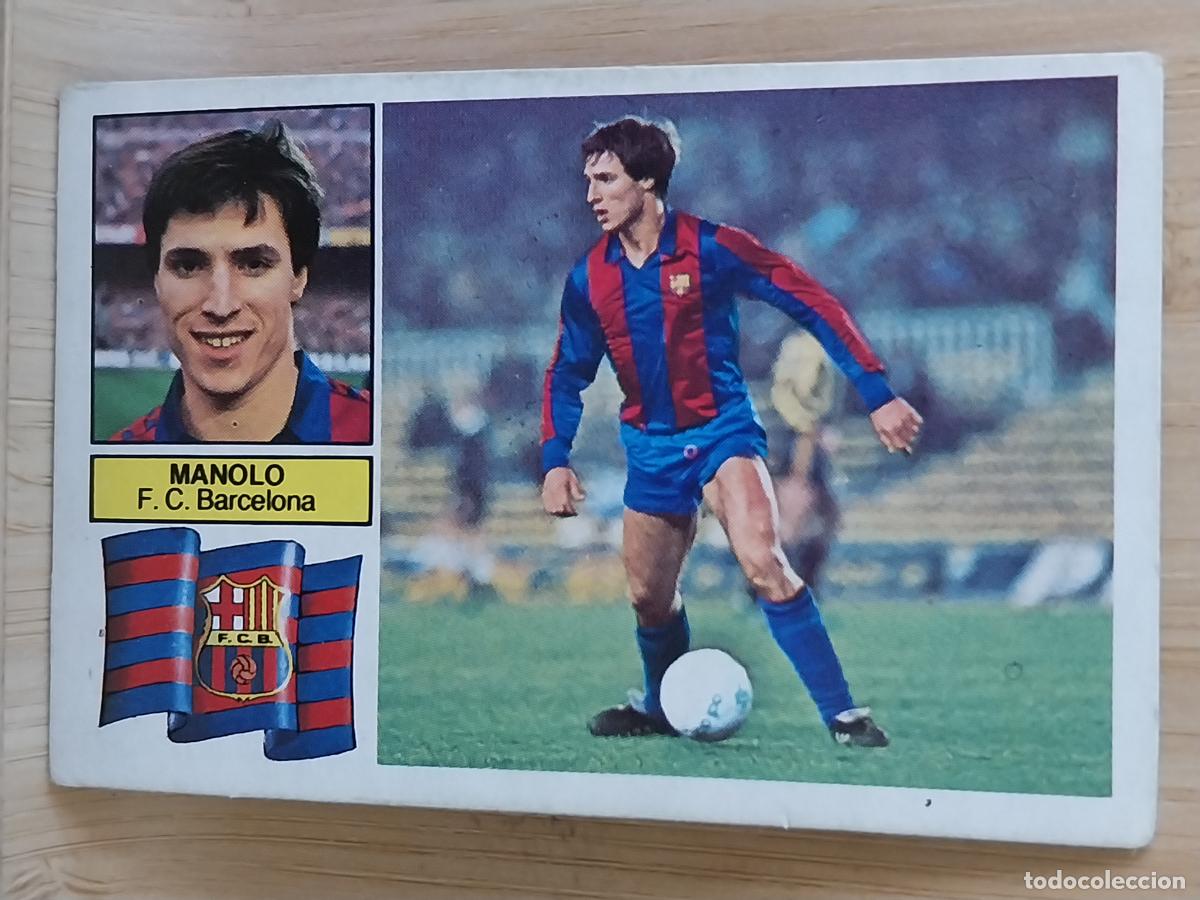 Cromos de F&uacute;tbol: MANOLO BARCELONA LIGA 1982 82 83 ED ESTE CROMO SIN PEGAR NUNCA ORIGINAL