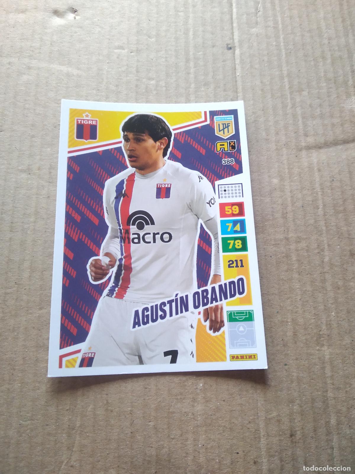 Fu&szlig;ball-Sticker: 388 AGUSTIN OBANDO TIGRE CROMO FUTBOL PANINI ARGENTINO 2023 LIGA ARGENTINA ADRENALYN