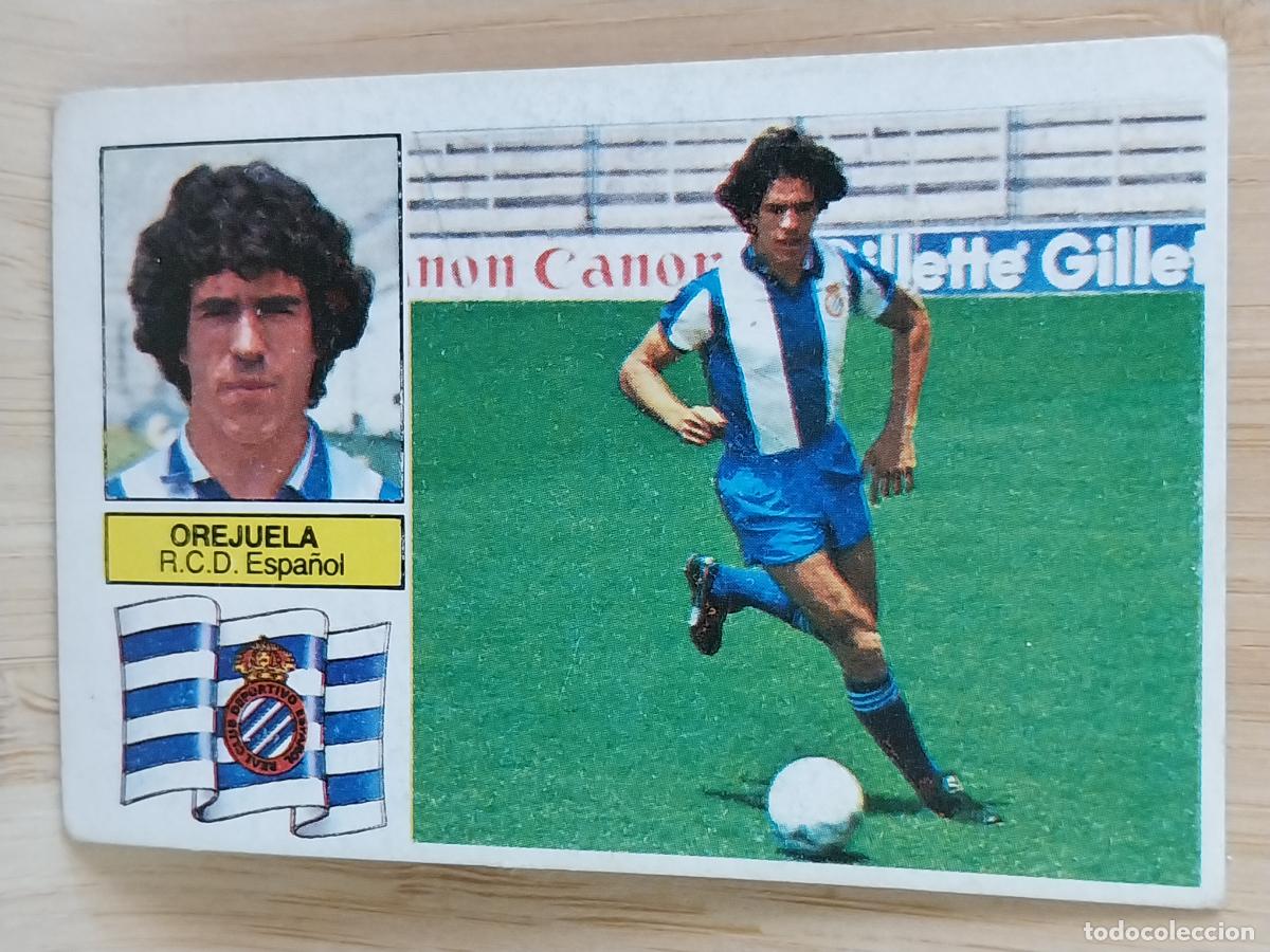 Figurine di Calcio: OREJUELA R C D ESPA&Ntilde;OL LIGA 1982 82 83 ED ESTE CROMO SIN PEGAR NUNCA ORIGINAL