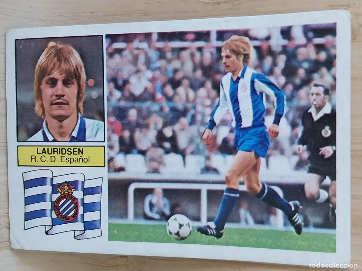 Figurine di Calcio: LAURIDSEN R C D ESPA&Ntilde;OL LIGA 1982 82 83 ED ESTE CROMO SIN PEGAR NUNCA ORIGINAL