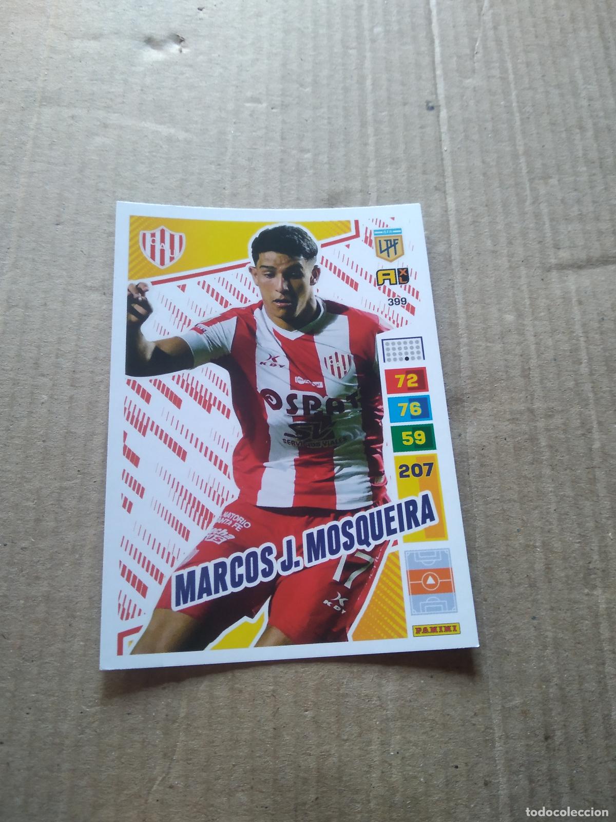 Cromos de F&uacute;tbol: 399 MARCOS J. MOSQUEIRA UNION CROMO FUTBOL PANINI ARGENTINO 2023 LIGA ARGENTINA ADRENALYN