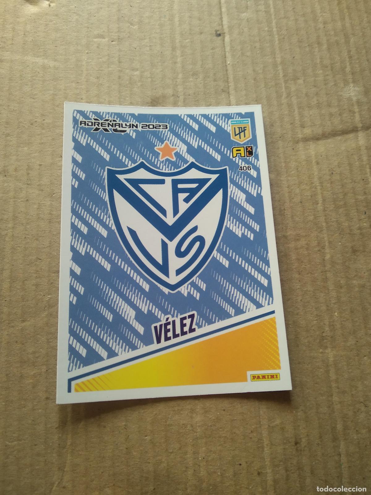 Cromos de F&uacute;tbol: 406 ESCUDO VELEZ CROMO FUTBOL PANINI ARGENTINO 2023 LIGA ARGENTINA ADRENALYN