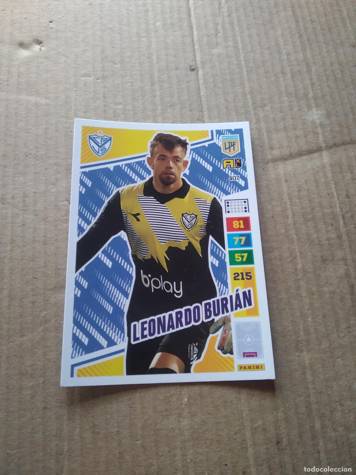 Cromos de F&uacute;tbol: 407 LEONARDO BURIAN VELEZ CROMO FUTBOL PANINI ARGENTINO 2023 LIGA ARGENTINA ADRENALYN