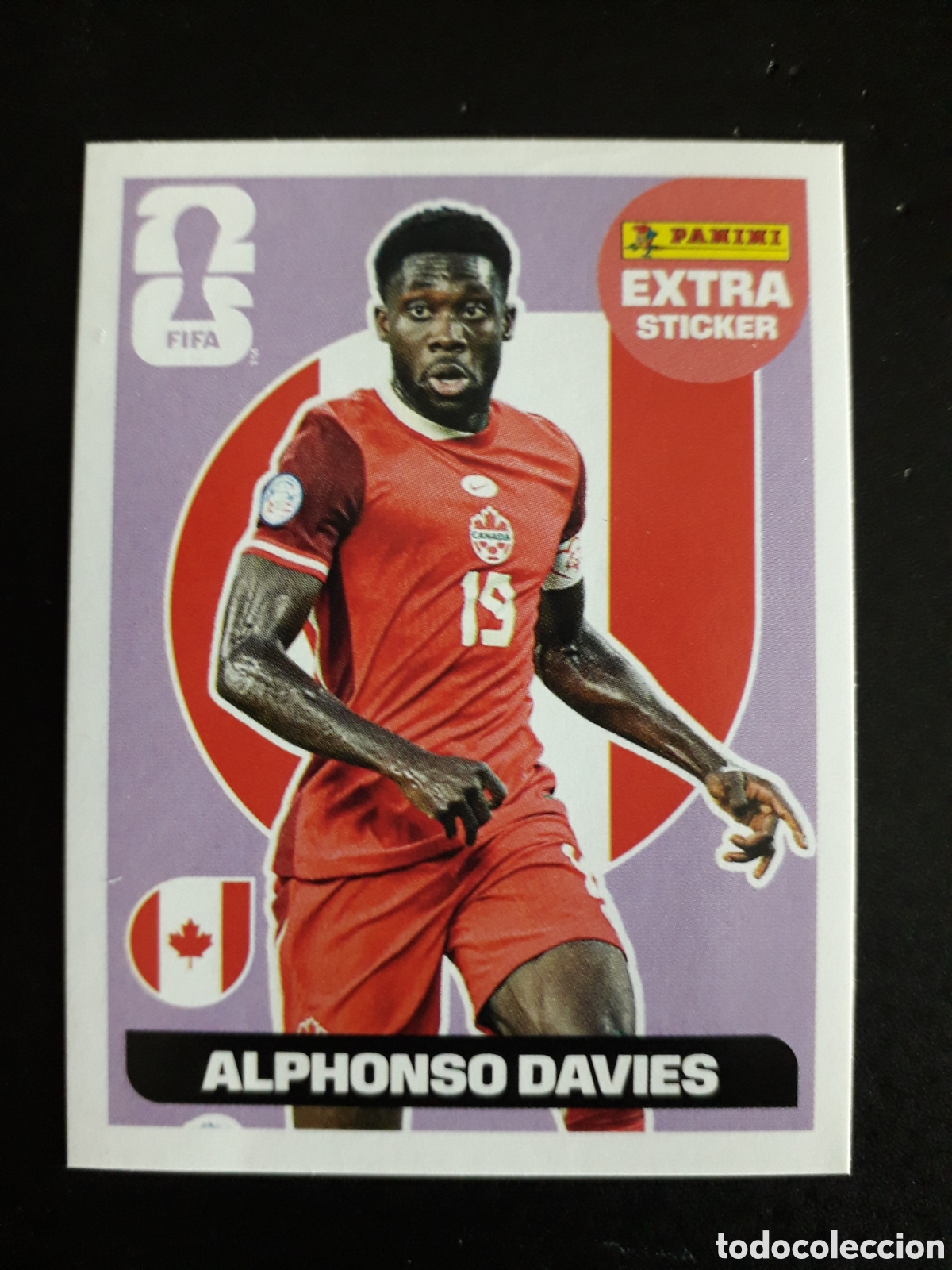 Cromos de F&uacute;tbol: ALPHONSO DAVIS CANAD&Aacute; EXTRA STICKER MUNDIAL F&Uacute;TBOL 2026 FIFA WORLD CUP PANINI SIN PEGAR