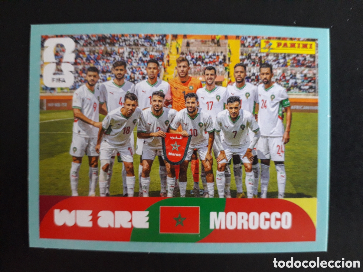 Cromos de F&uacute;tbol: EQUIPO MARRUECOS MAR 13 MUNDIAL F&Uacute;TBOL 2026 FIFA WORLD CUP PANINI SIN PEGAR PEDIDO M&Iacute;NIMO 3&euro;