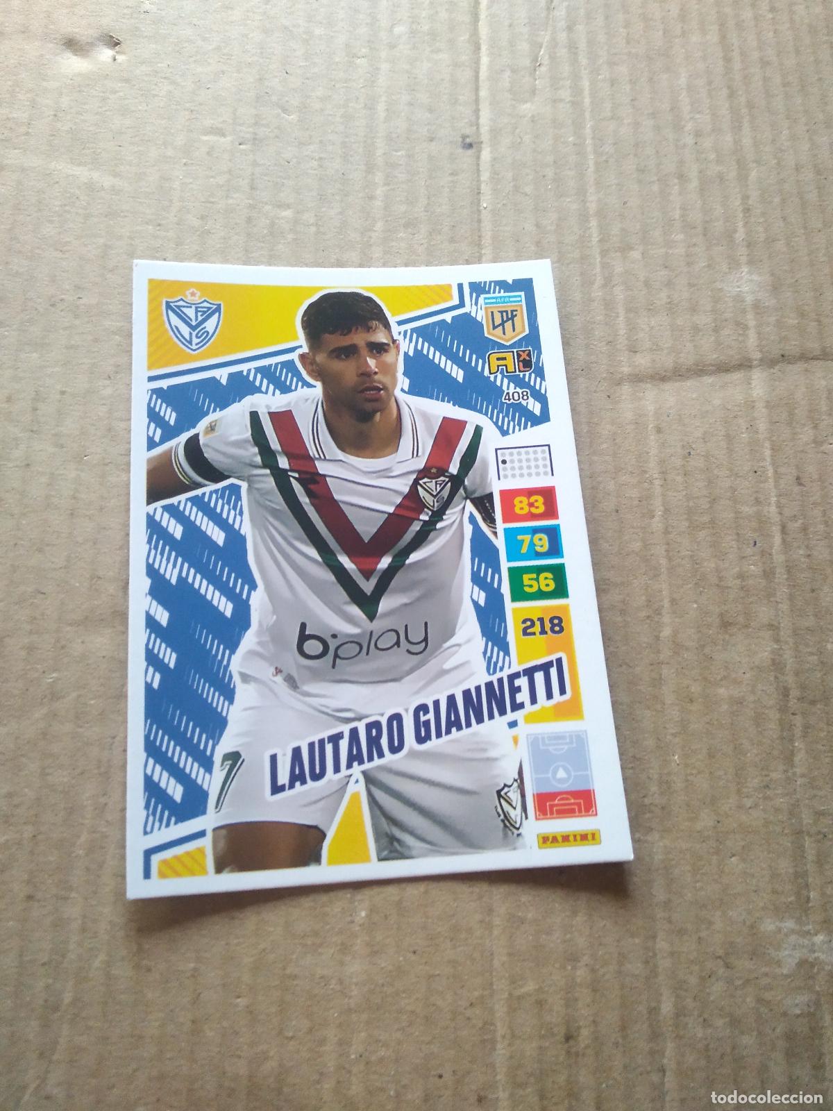 Cromos de F&uacute;tbol: 408 LAUTARO GIANNETTI VELEZ CROMO FUTBOL PANINI ARGENTINO 2023 LIGA ARGENTINA ADRENALYN