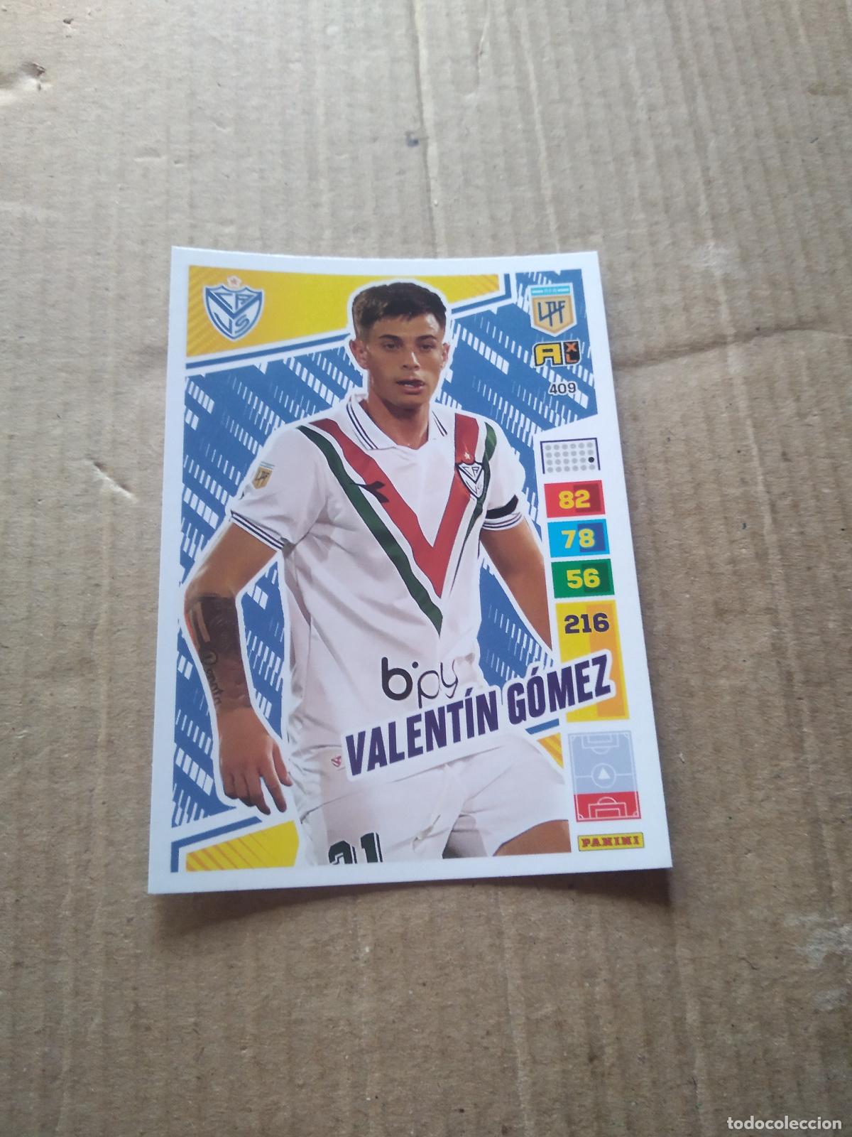 Cromos de F&uacute;tbol: 409 VALENTIN GOMEZ VELEZ CROMO FUTBOL PANINI ARGENTINO 2023 LIGA ARGENTINA ADRENALYN