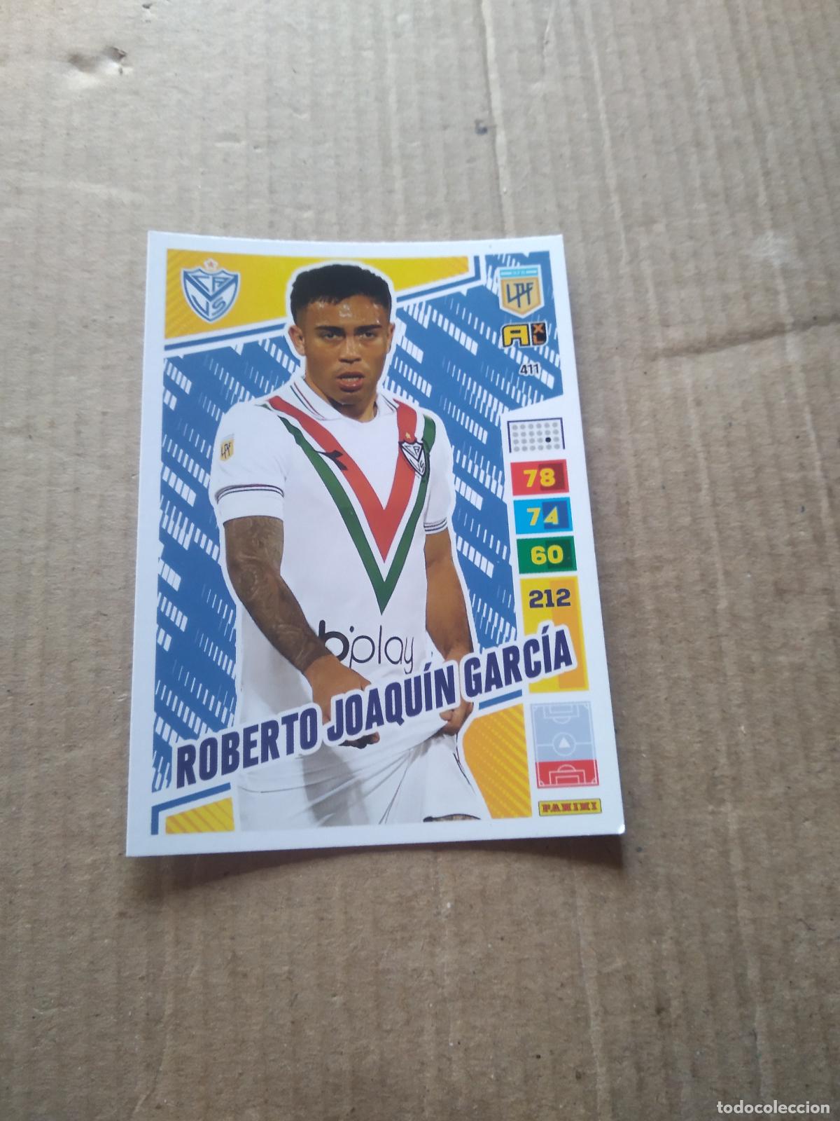 Cromos de F&uacute;tbol: 411 ROBERTO JOAQUIN GARCIA VELEZ CROMO FUTBOL PANINI ARGENTINO 2023 LIGA ARGENTINA ADRENALYN