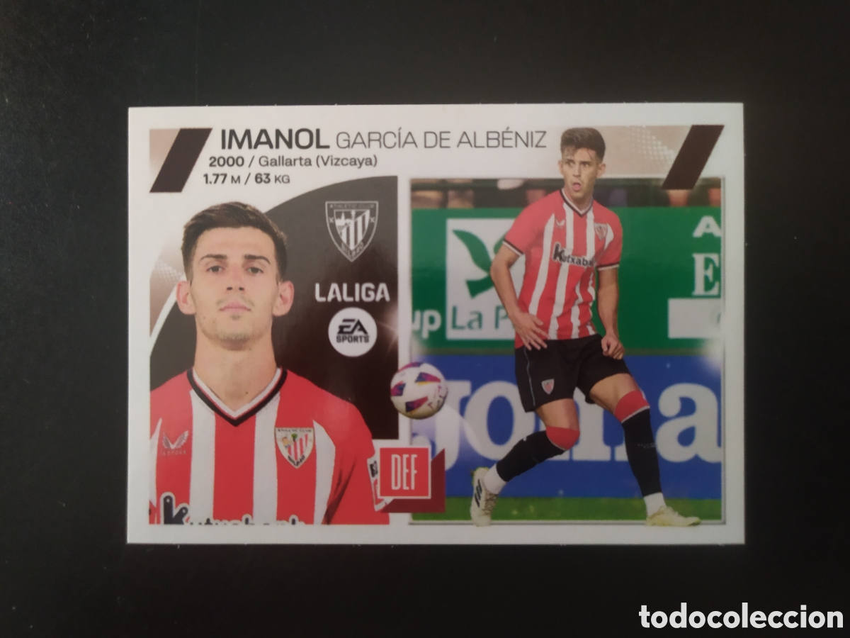 Cromos de F&uacute;tbol: Liga este 2023 2024 23 24 panini Imanol coloca n&deg; 10 bis Athletic Bilbao