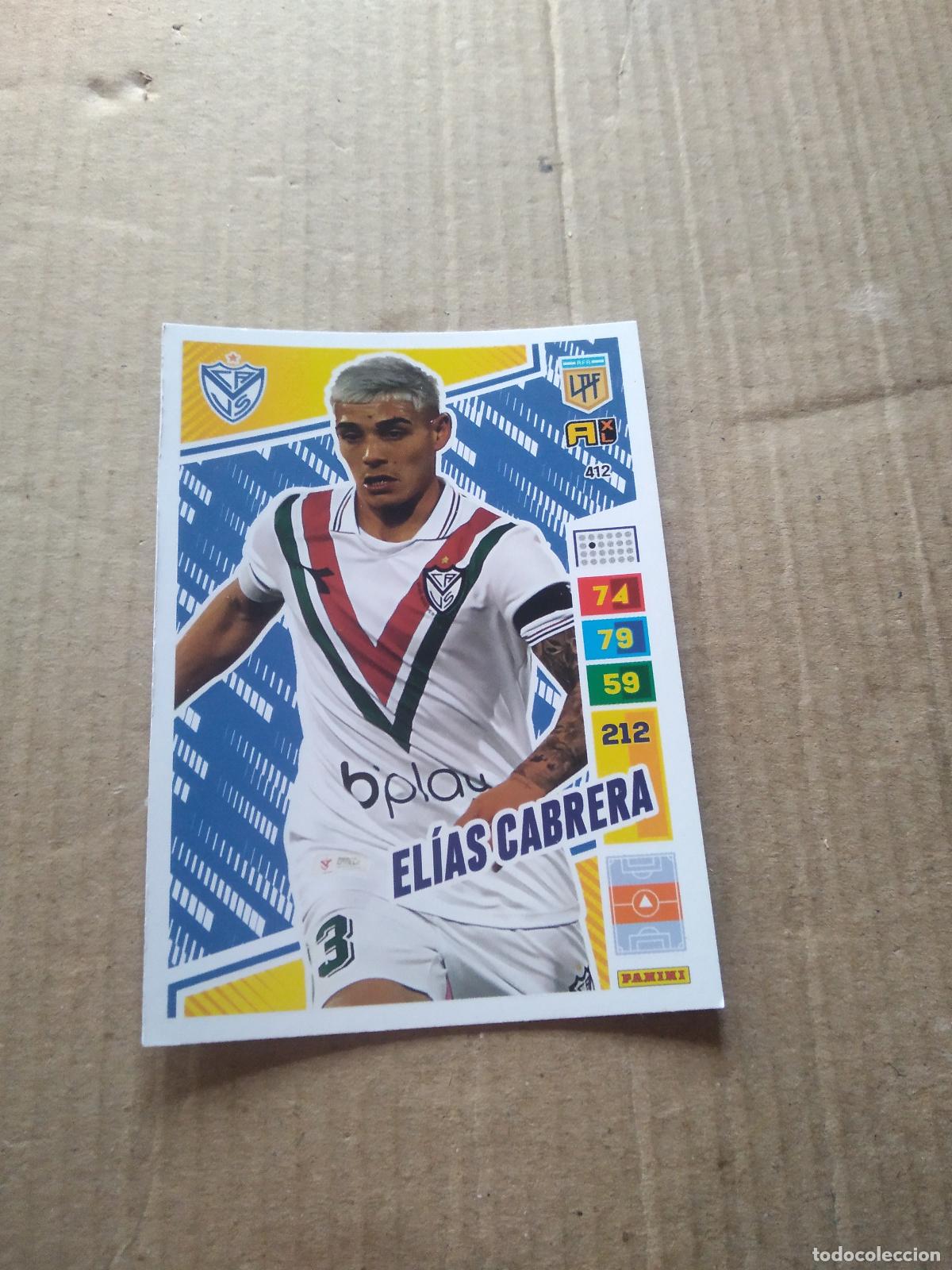 Cromos de F&uacute;tbol: 412 ELIAS CABRERA VELEZ CROMO FUTBOL PANINI ARGENTINO 2023 LIGA ARGENTINA ADRENALYN