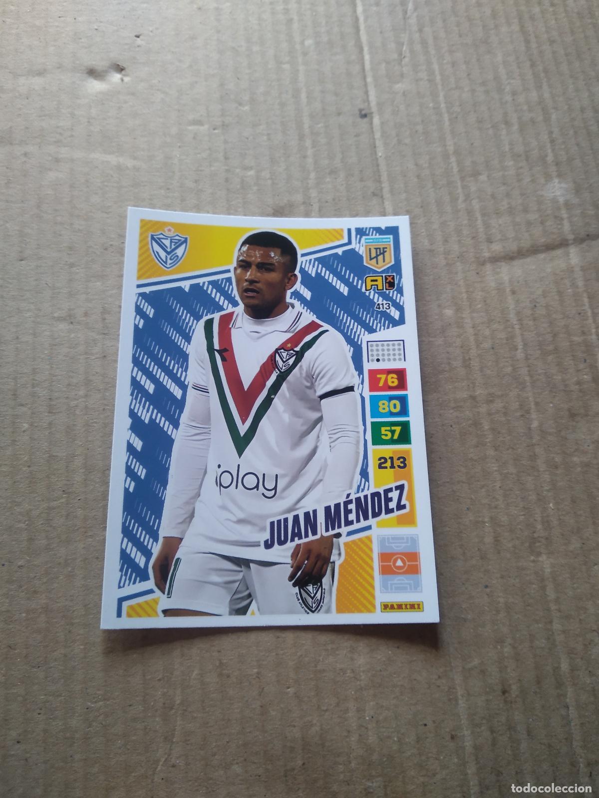 Cromos de F&uacute;tbol: 413 JUAN MENDEZ VELEZ CROMO FUTBOL PANINI ARGENTINO 2023 LIGA ARGENTINA ADRENALYN