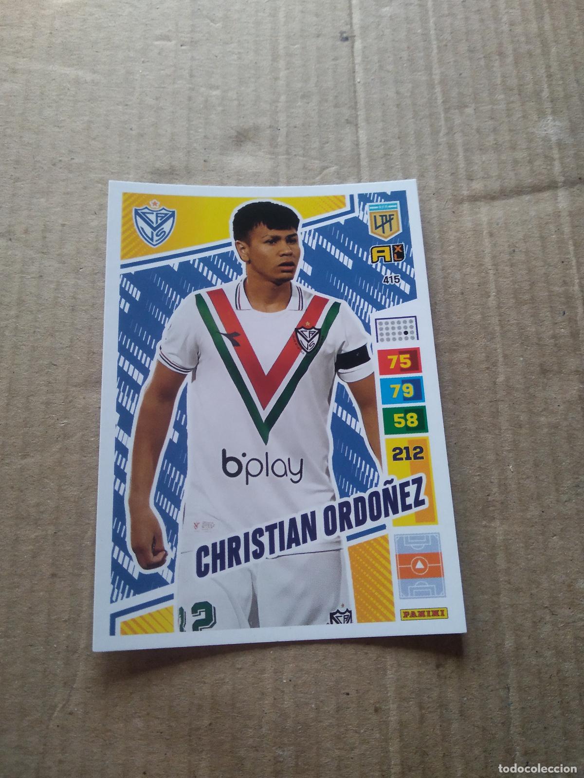 Cromos de F&uacute;tbol: 415 CHRISTIAN ORDO&Ntilde;EZ VELEZ CROMO FUTBOL PANINI ARGENTINO 2023 LIGA ARGENTINA ADRENALYN