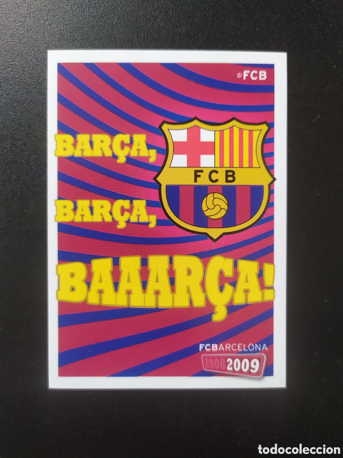 Cromos de F&uacute;tbol: FC Barcelona colecci&oacute;n oficial 2008 2009 08 09 panini n&deg; 176 escudo sin pegar