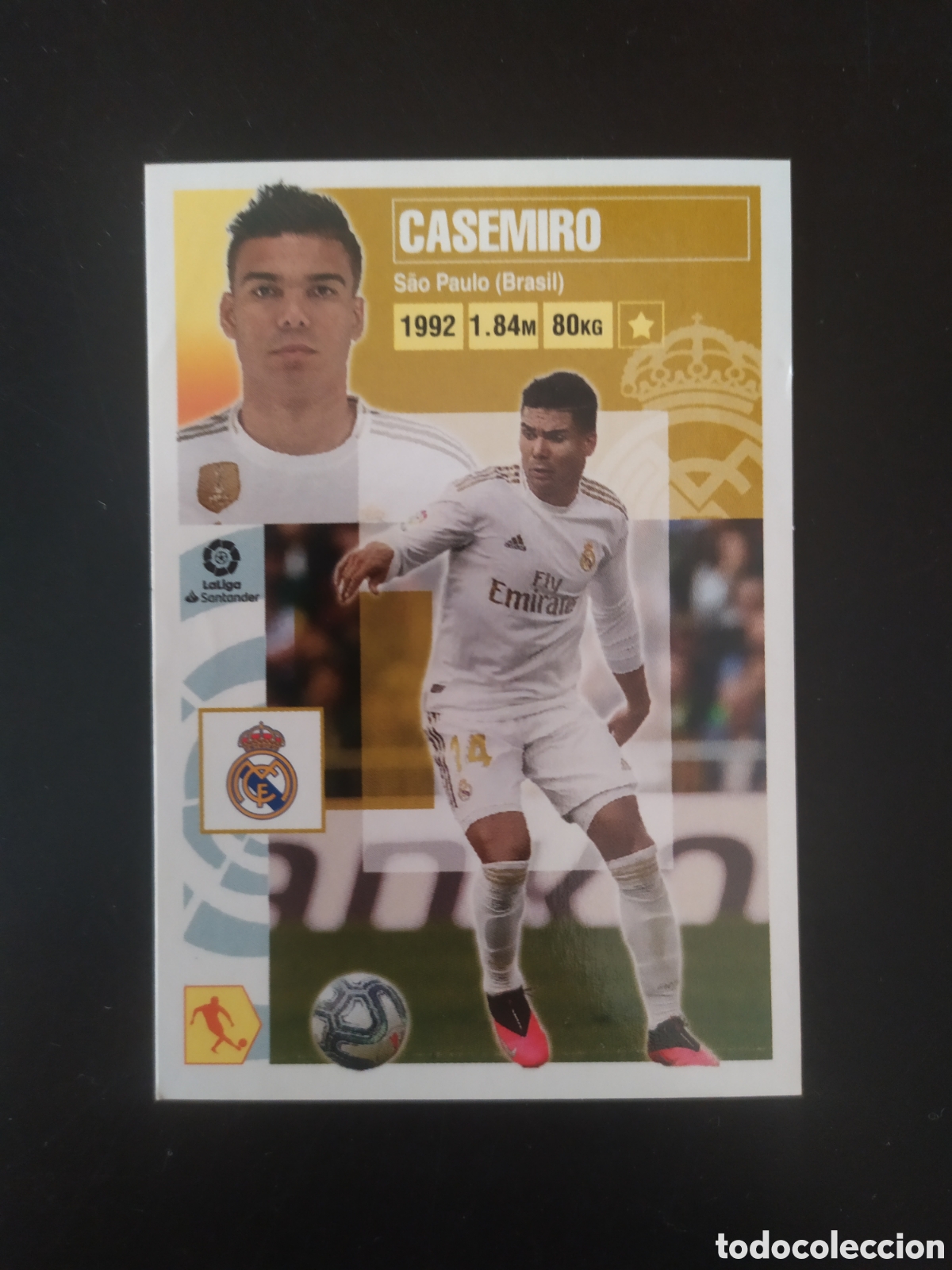 Cromos de F&uacute;tbol: Liga este 2020 2021 20 21 panini Casemiro n&deg; 10 Real Madrid