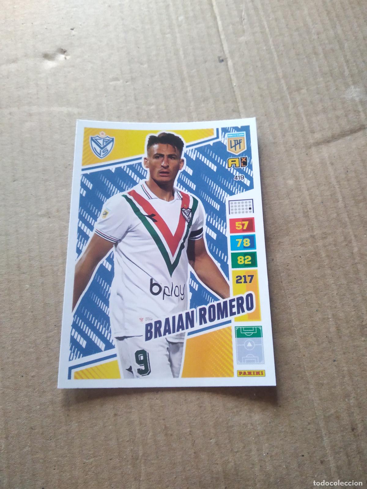 Cromos de F&uacute;tbol: 419 BRAIAN ROMERO CROMO FUTBOL PANINI ARGENTINO 2023 LIGA ARGENTINA ADRENALYN