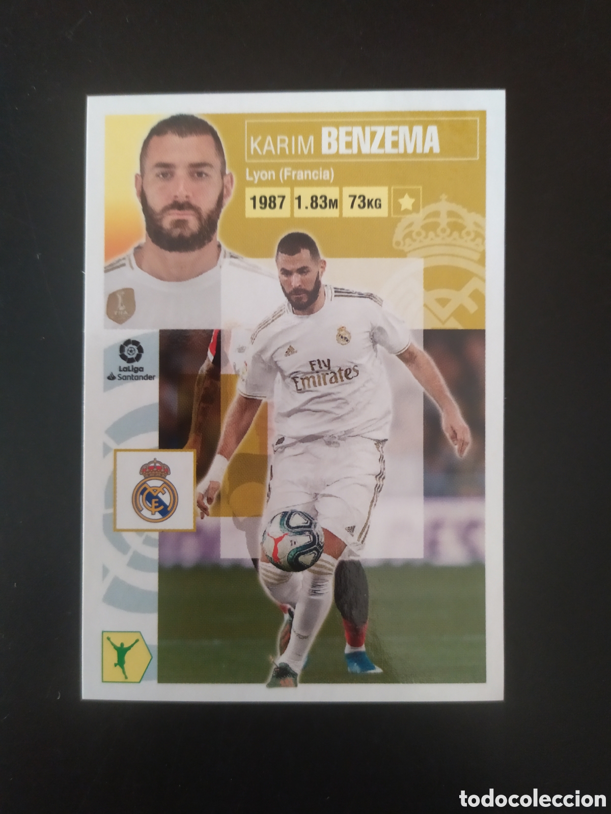Cromos de f&uacute;tbol: Liga este 2020 2021 20 21 panini Benzema n&deg; 18 Real Madrid