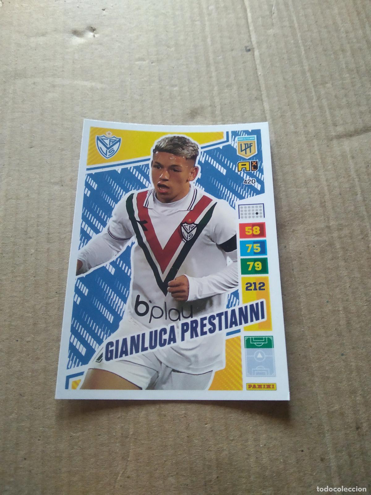 Cromos de F&uacute;tbol: 420 GIANLUCA PRESTIANNI VELEZ CROMO FUTBOL PANINI ARGENTINO 2023 LIGA ARGENTINA ADRENALYN