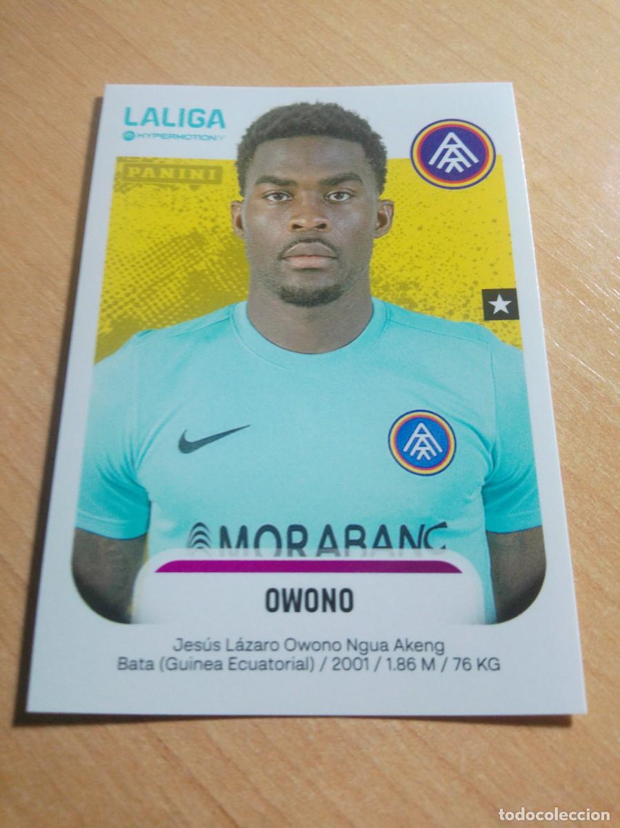 Cromos de F&uacute;tbol: 43 B OWONO DEL ANDORRA 2&ordf; DIVISION HYPERMOTION 25 26 PANINI 2025 2026 NUEVO