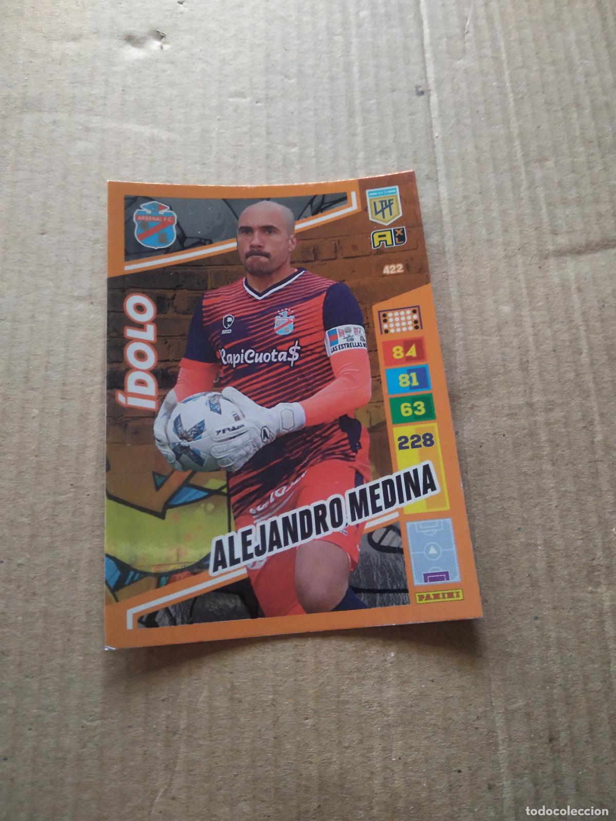 Cromos de F&uacute;tbol: 422 ALEJANDRO MEDINA ARSENAL CROMO FUTBOL PANINI ARGENTINO 2023 LIGA ARGENTINA ADRENALYN