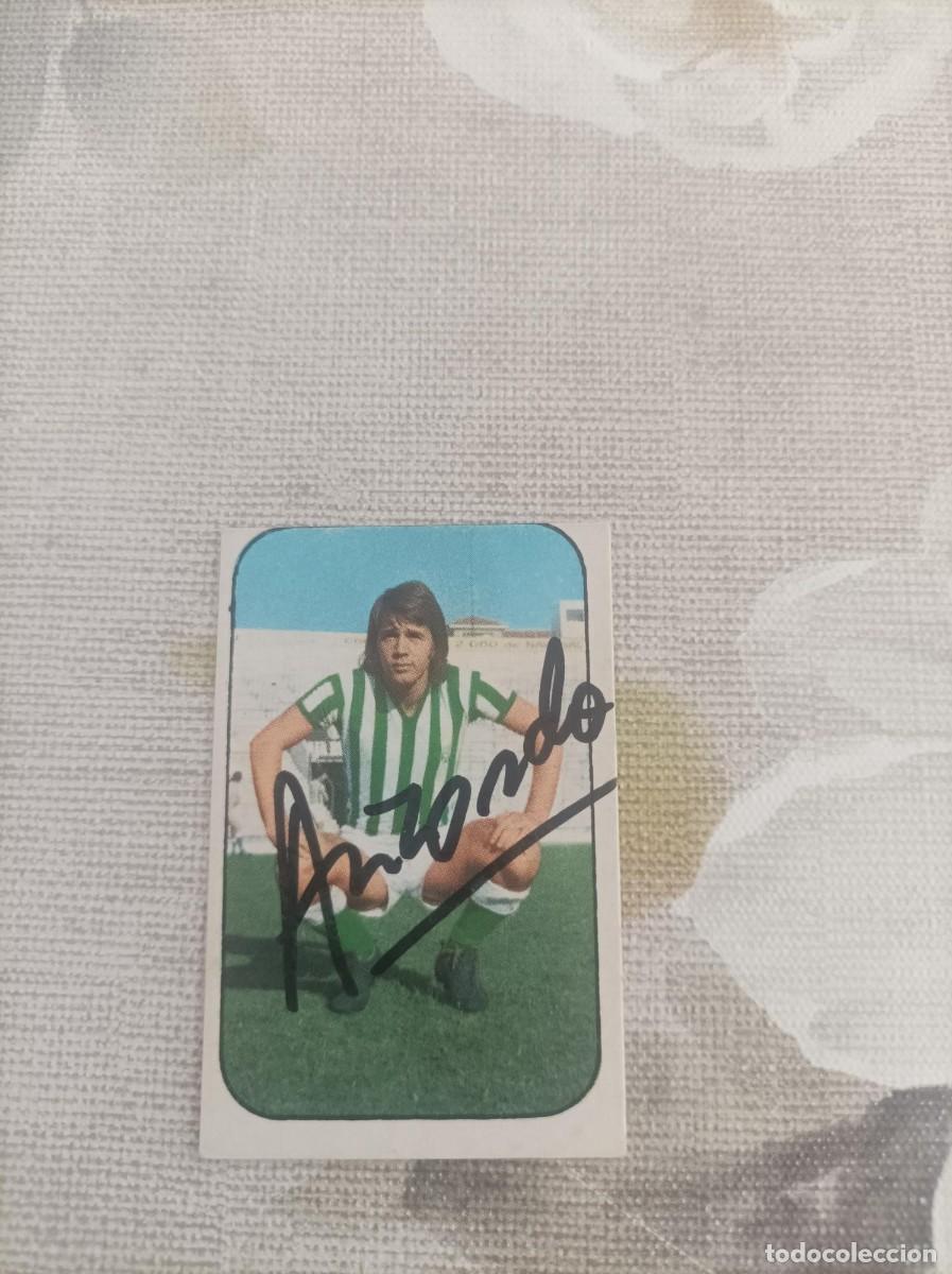 Cromos de F&uacute;tbol: Cromo futbol firmado Anzarda