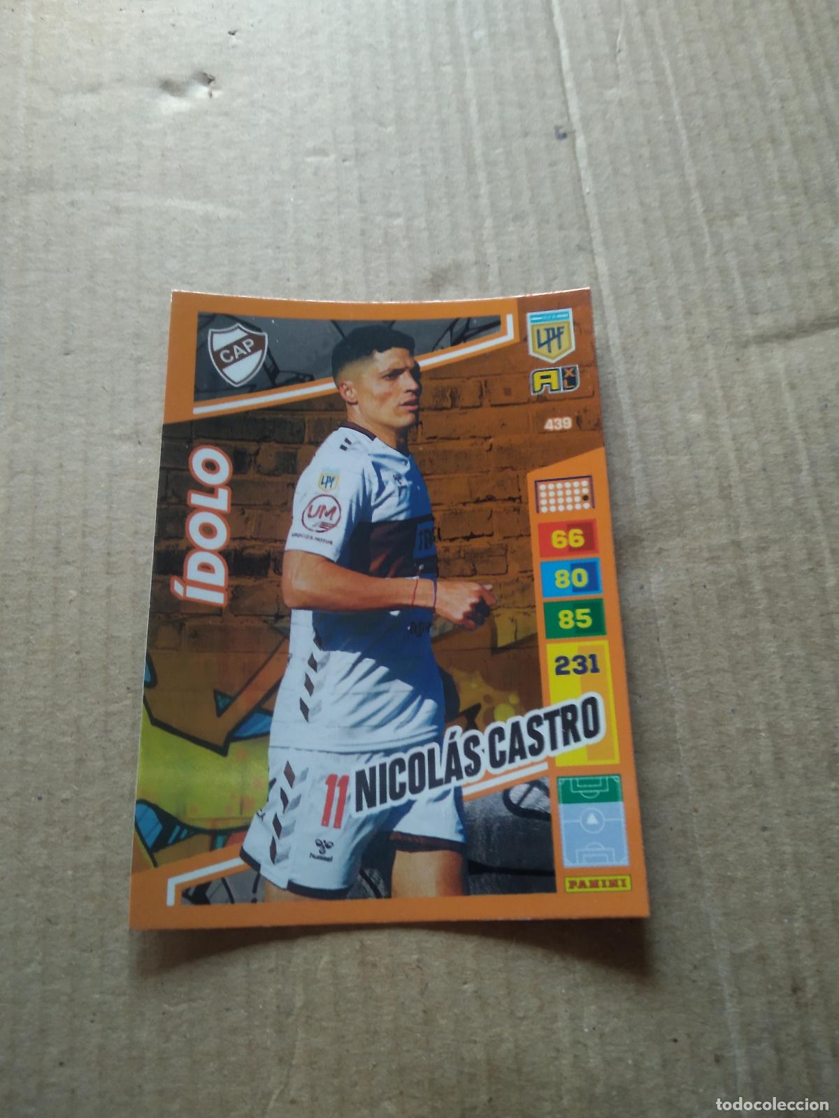 Cromos de F&uacute;tbol: 439 NICOLAS CASTRO PLATENSE CROMO FUTBOL PANINI ARGENTINO 2023 LIGA ARGENTINA ADRENALYN