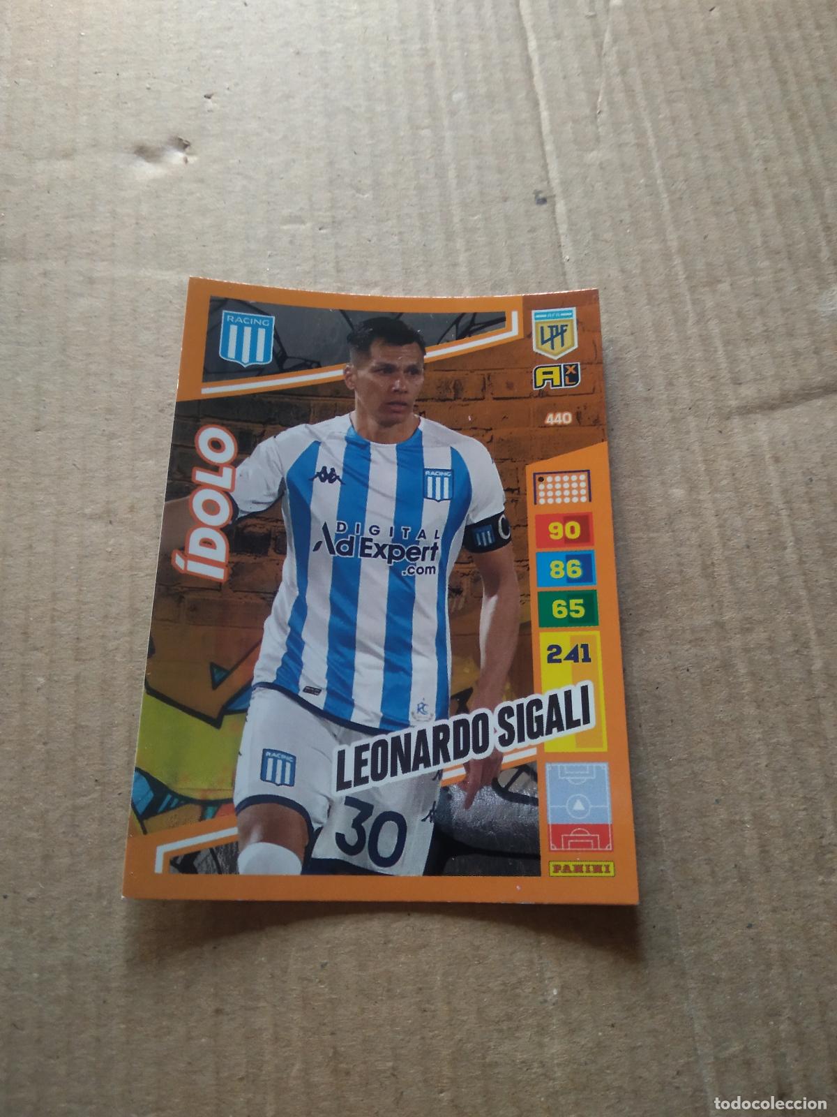Cromos de F&uacute;tbol: 440 LEONARDO SIGALI RACING CROMO FUTBOL PANINI ARGENTINO 2023 LIGA ARGENTINA ADRENALYN