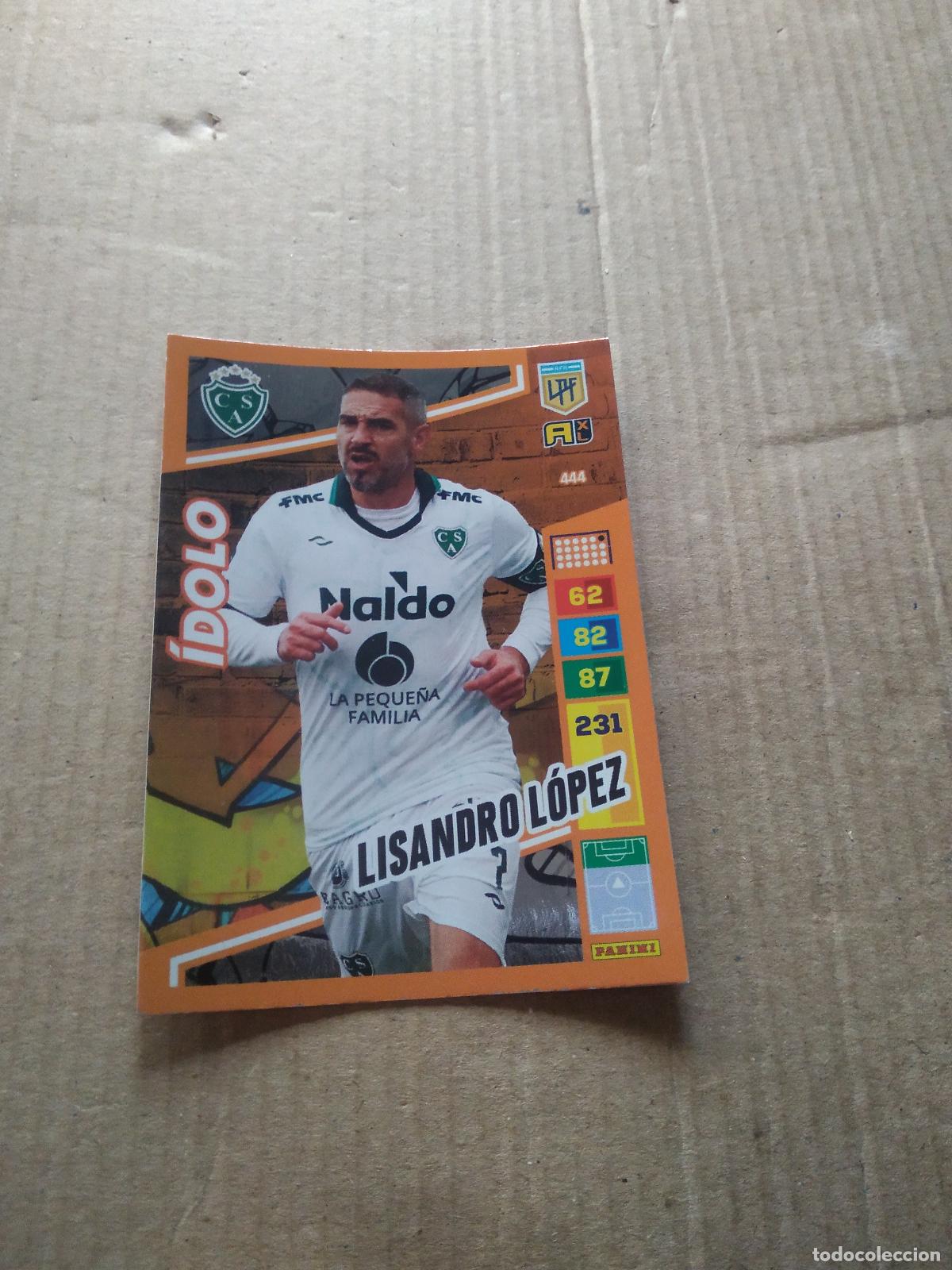 Cromos de F&uacute;tbol: 444 LISANDRO LOPEZ SARMIENTO CROMO FUTBOL PANINI ARGENTINO 2023 LIGA ARGENTINA ADRENALYN