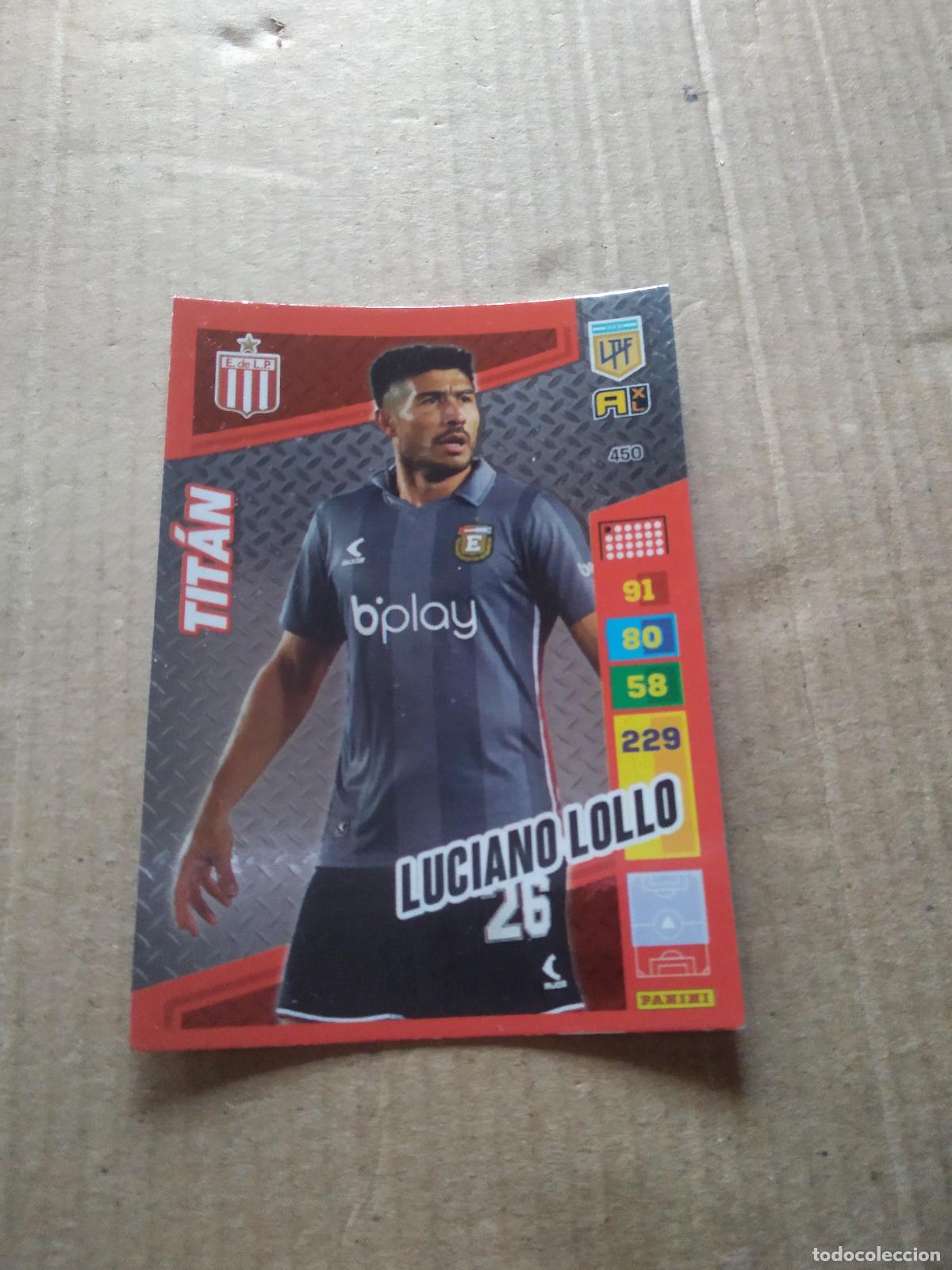 Cromos de F&uacute;tbol: 450 LUCIANO LOLLO ESTUDIANTES CROMO FUTBOL PANINI ARGENTINO 2023 LIGA ARGENTINA ADRENALYN