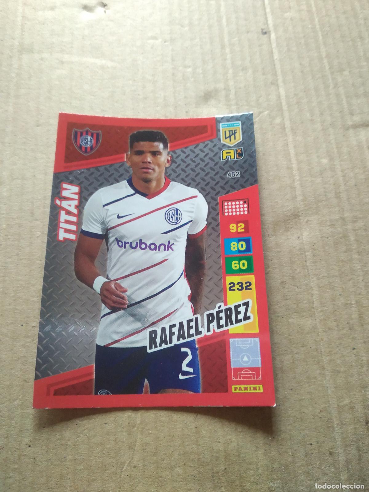 Cromos de F&uacute;tbol: 452 RAFAEL PEREZ SAN LORENZO CROMO FUTBOL PANINI ARGENTINO 2023 LIGA ARGENTINA ADRENALYN