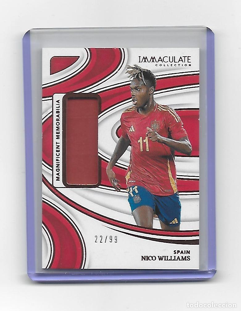 Cromos de F&uacute;tbol: # ME-NW NICO WILLIAMS/ MAGNIFICENT MEMORABILIA # 18 BRONZE /99 , PANINI IMMACULATE SOCCER 2024 2025