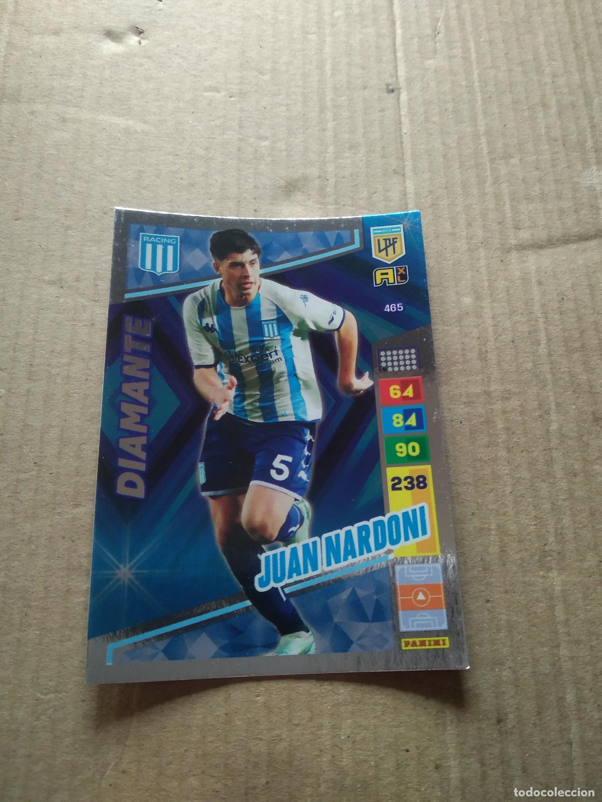 Cromos de F&uacute;tbol: 465 JUAN NARDONI RACING CROMO FUTBOL PANINI ARGENTINO 2023 LIGA ARGENTINA ADRENALYN