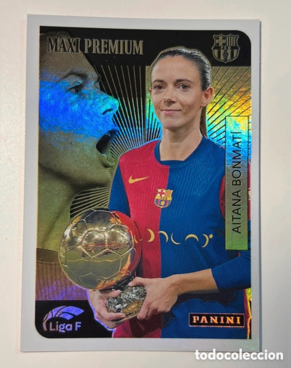 Cromos de F&uacute;tbol: Aitana Bonmati Panini Liga F 2024-2025 Sticker Maxi Premium Barcelona