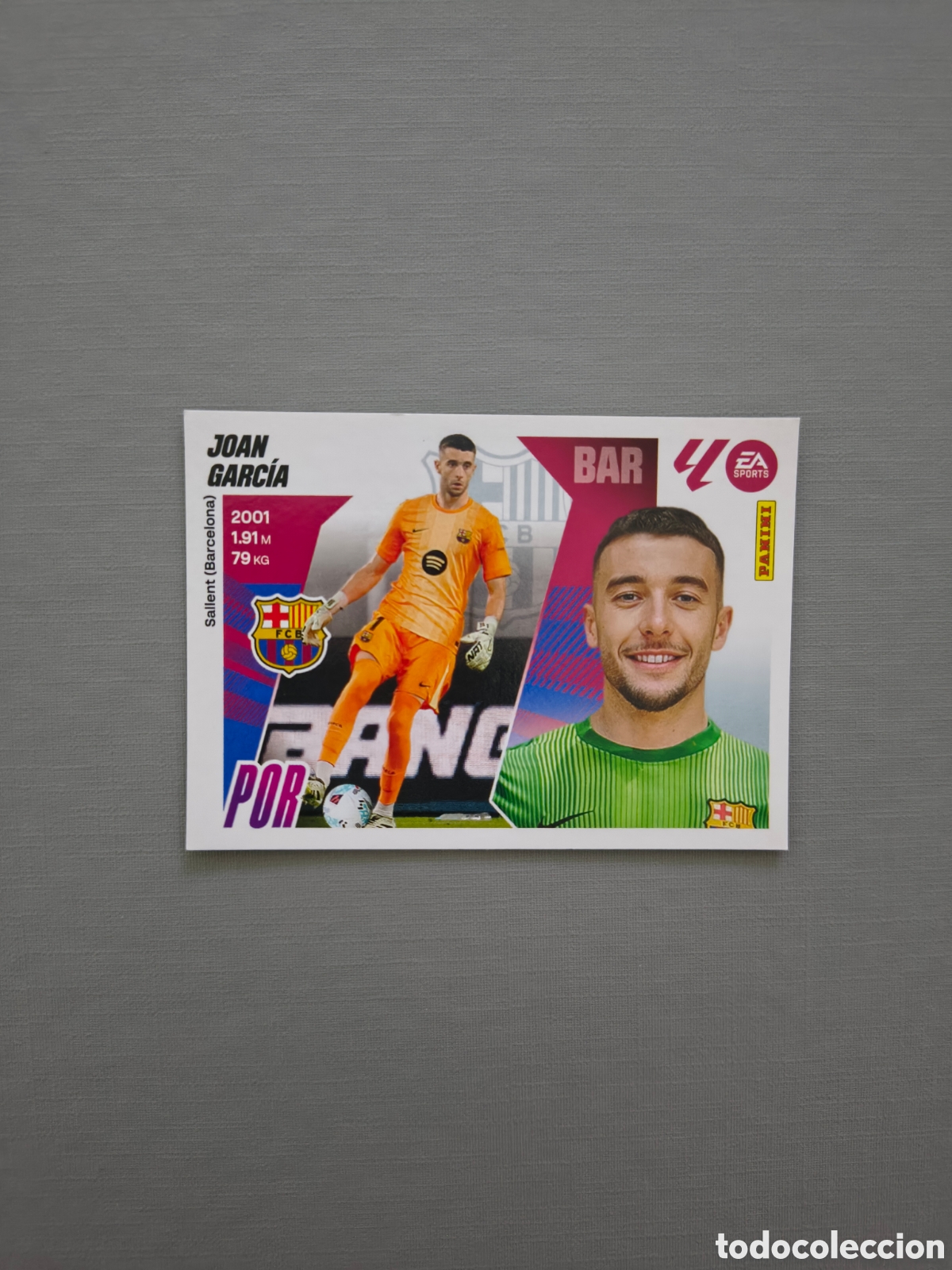 Cromos de F&uacute;tbol: LALIGA ESTE 2025 2026 EA SPORTS 25 26 ALBUM PANINI LIGA &Uacute;LTIMOS FICHAJES N 8 FCBARCELONA JOAN GARCIA