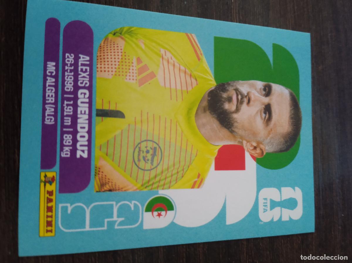 Cromos de F&uacute;tbol: Cromo Mundial Futbol 2026 Panini canada usa Mexico Argelia ALexis Guendouz ALG 2