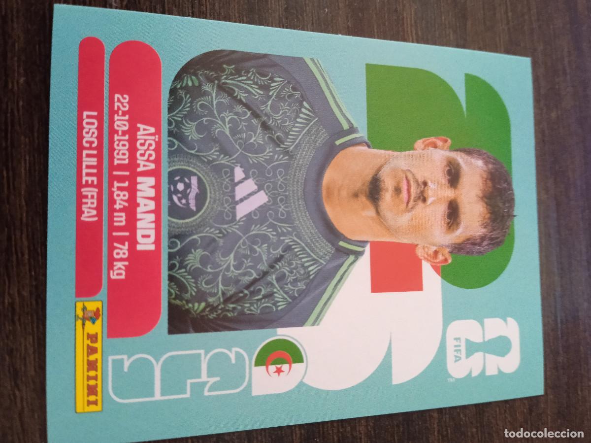 Cromos de F&uacute;tbol: Cromo Mundial Futbol 2026 Panini canada usa Mexico Argelia Aissa mandi ALG7