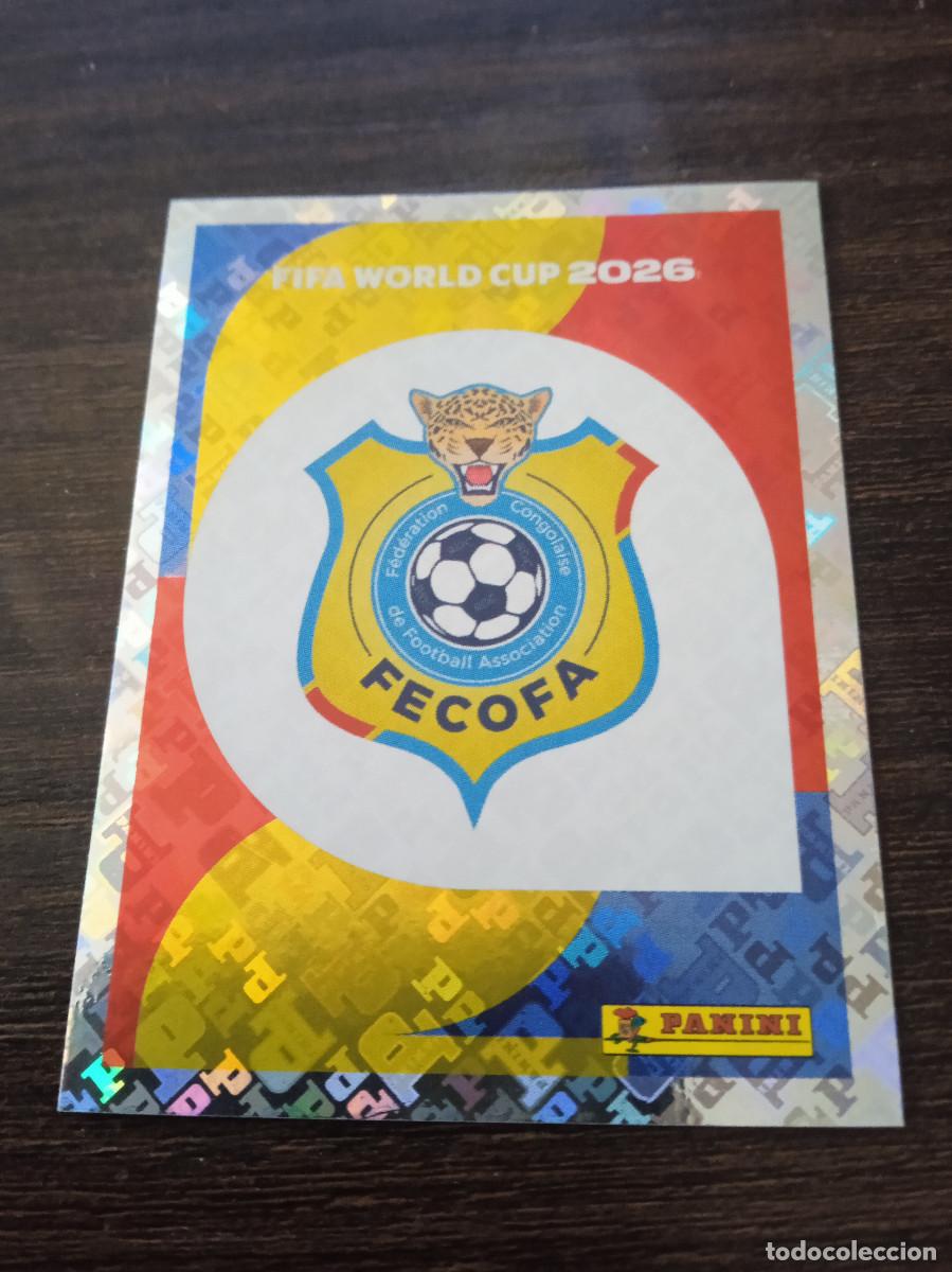 Cromos de F&uacute;tbol: Cromo Mundial Futbol 2026 Panini canada usa Mexico Congo Escudo COD 1