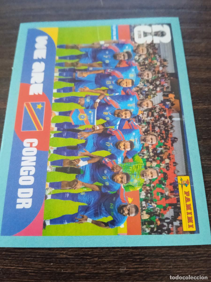 Cromos de F&uacute;tbol: Cromo Mundial Futbol 2026 Panini canada usa Mexico Congo equipo COD 13
