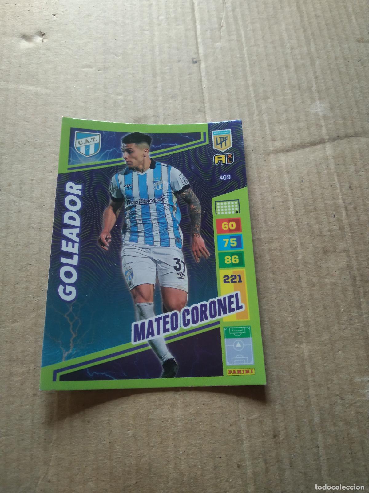 Cromos de F&uacute;tbol: 469 MATEO CORONEL ATLETICO TUCUMAN CROMO FUTBOL PANINI ARGENTINO 2023 LIGA ARGENTINA ADRENALYN