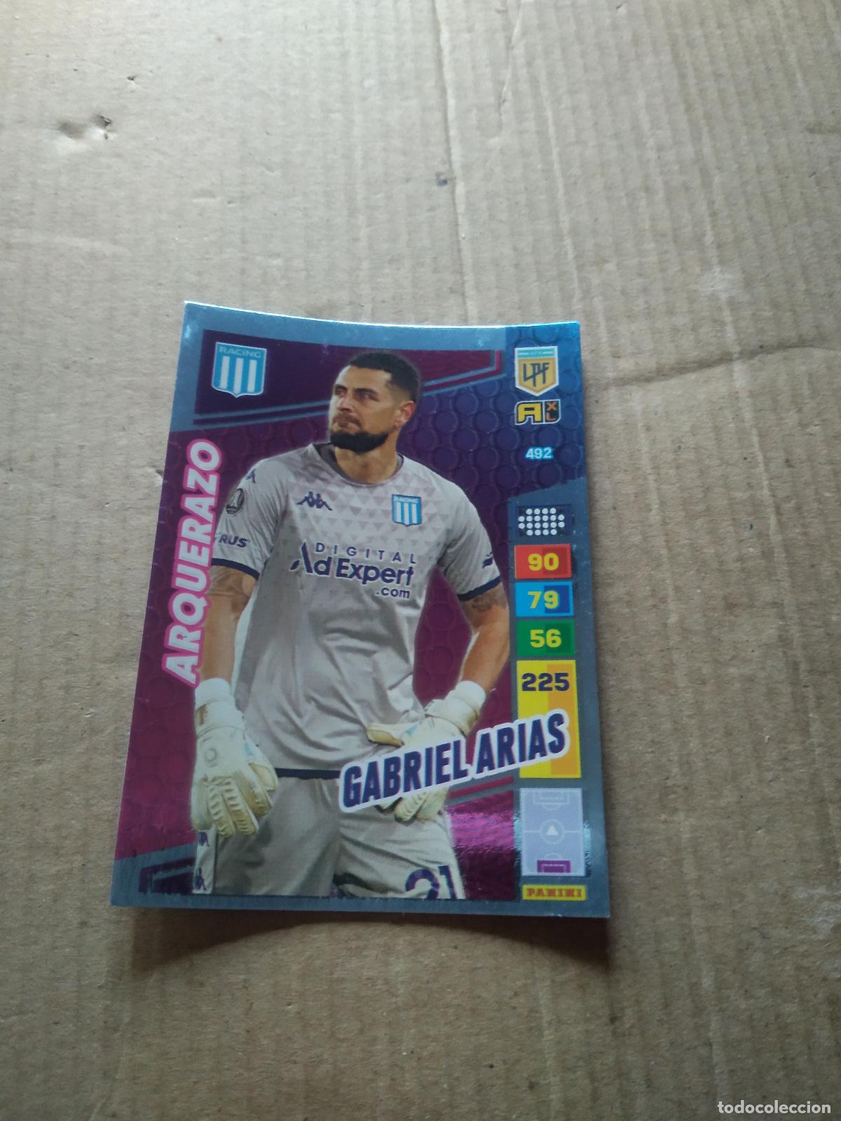 Cromos de F&uacute;tbol: 492 GABRIEL ARIAS RACING CROMO FUTBOL PANINI ARGENTINO 2023 LIGA ARGENTINA ADRENALYN
